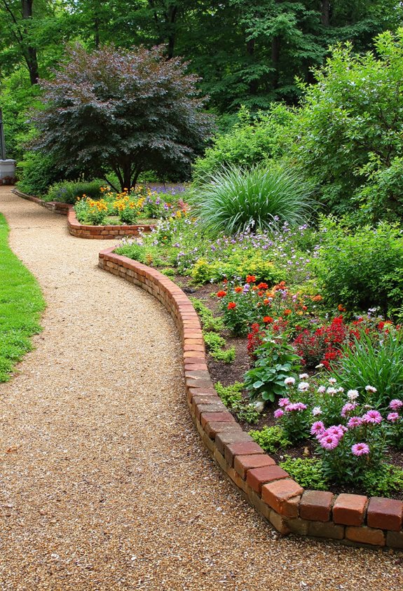 élever un jardin avec des briques verticales