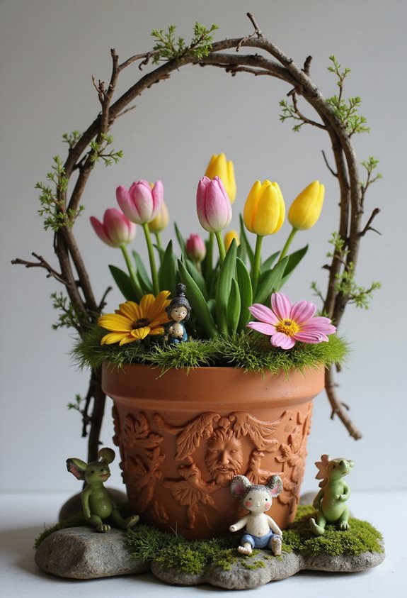 détails du jardin féerique enchanté