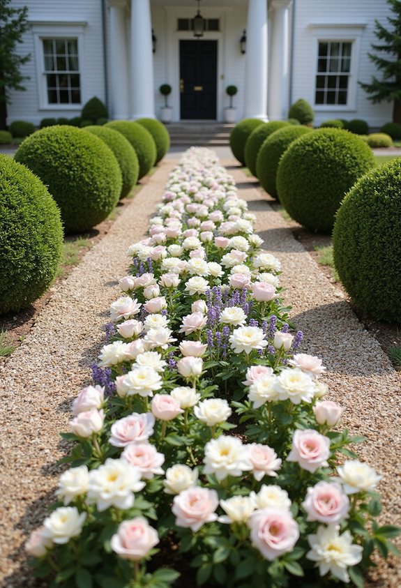 jardin topiaire symétrique formel