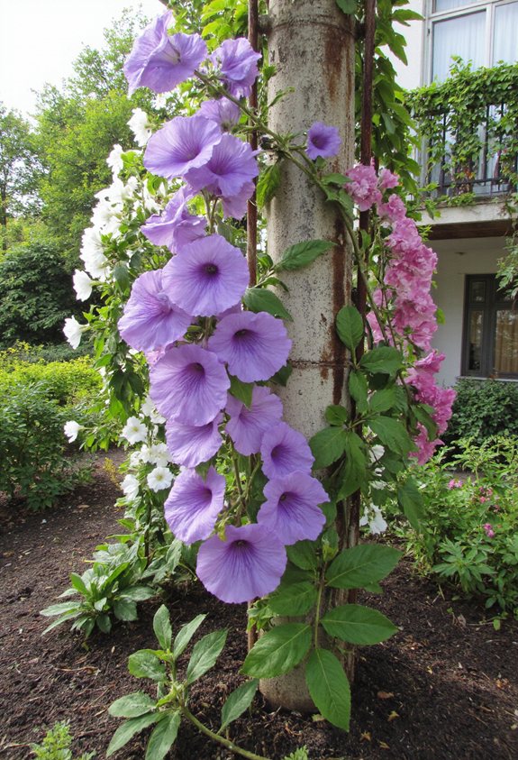 des vignes parfumées illuminent les jardins