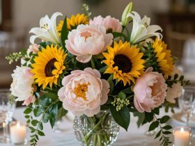 idées de centres de table de fleurs fraîches