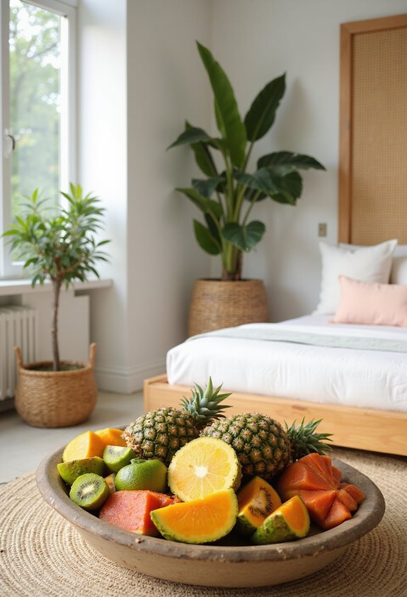 des fruits frais au chevet d cor