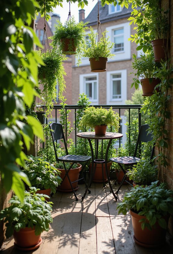 herbes fraîches balcon cuisine