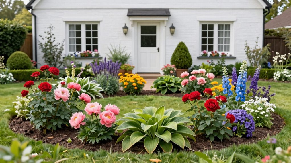 idées de jardin pour l'avant de la maison
