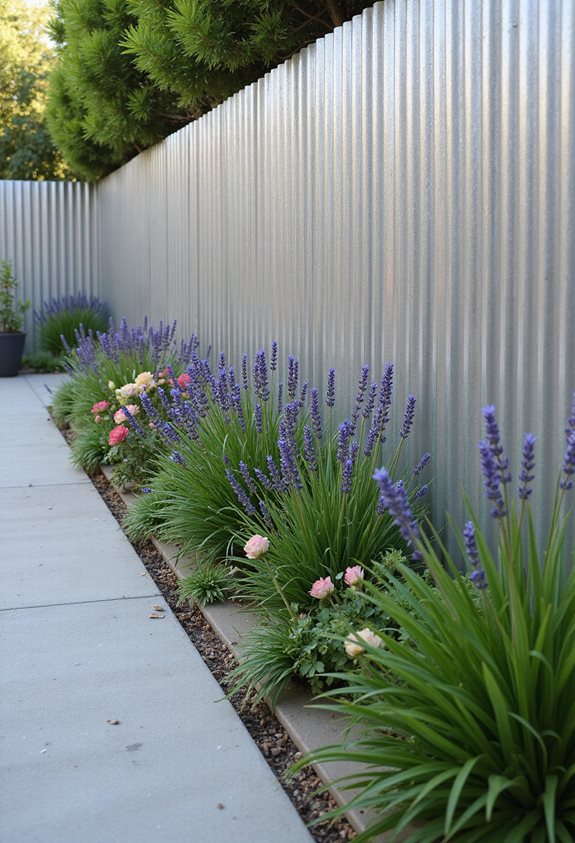 panneaux ondulés en métal industriel