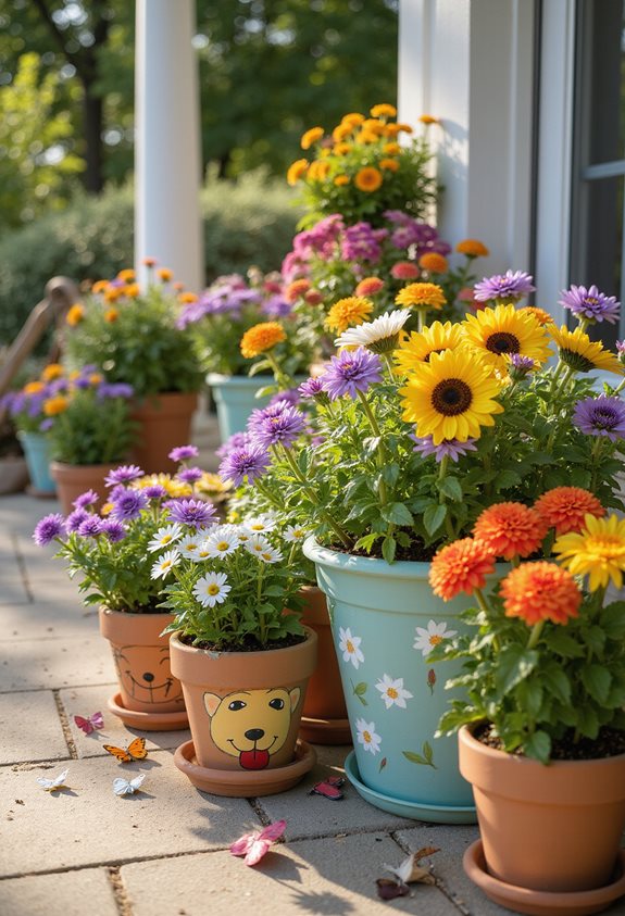 jardin coloré approuvé par les enfants