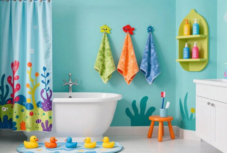 idées de décoration de salle de bain pour enfants