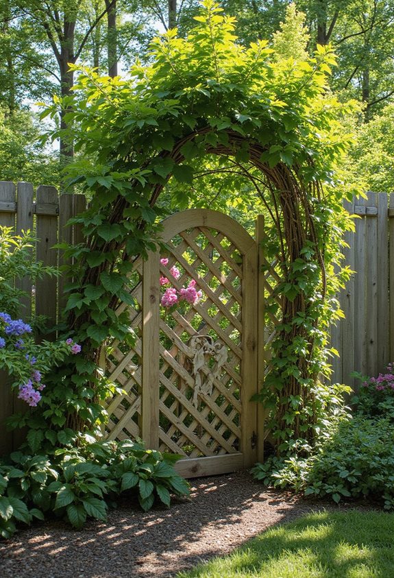 design de clôture de jardin vivant