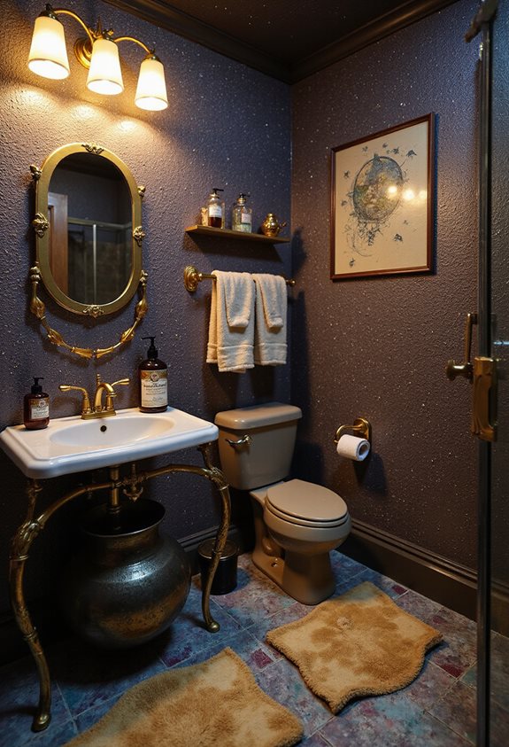 Salle de bain magique pour sorciers