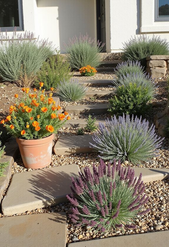 jardin méditerranéen tolérant à la sécheresse