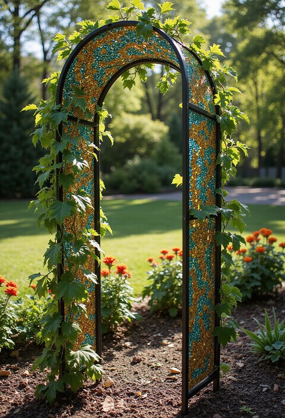 treillis en mosaïque métallique