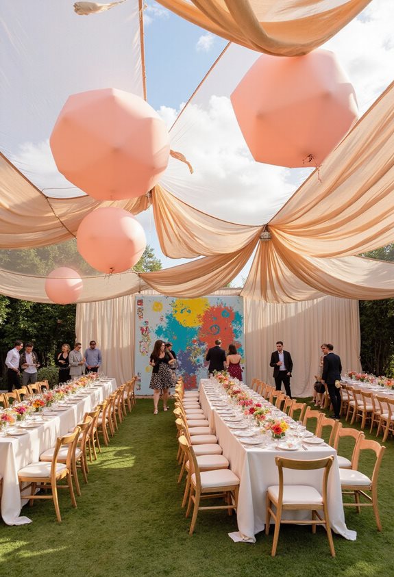 célébration inspirée de l'art moderne