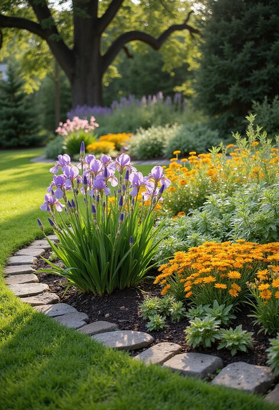 bordure de jardin aimant l'humidité