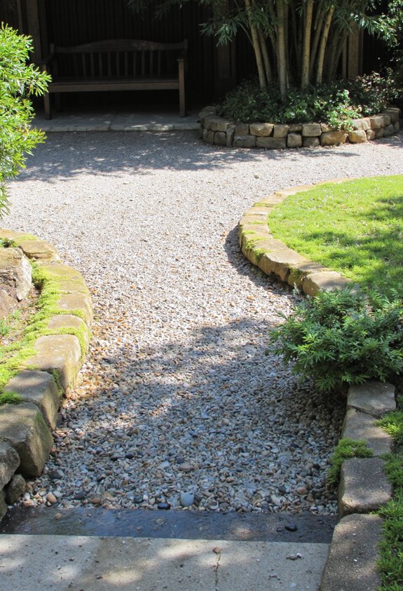 zones de drainage en pierre naturelle