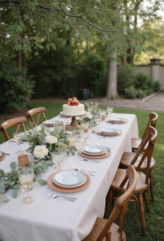 décoration de baby shower en plein air