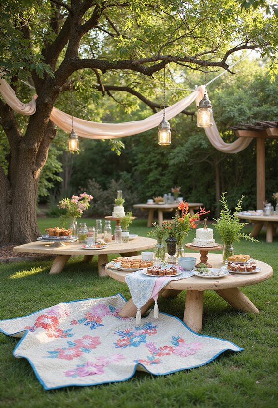 baby shower inspiré par la nature en plein air