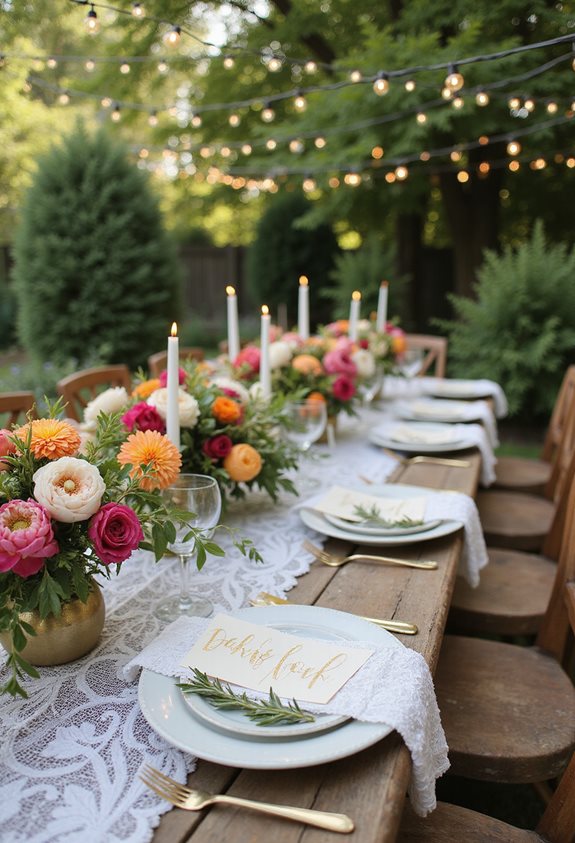 cartes de place de jardin personnalisées