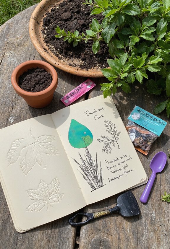 journal de suivi de la croissance des plantes