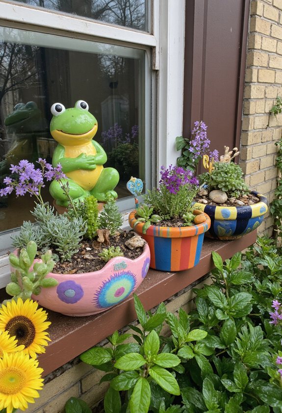 conteneurs de jardinage à thème ludique