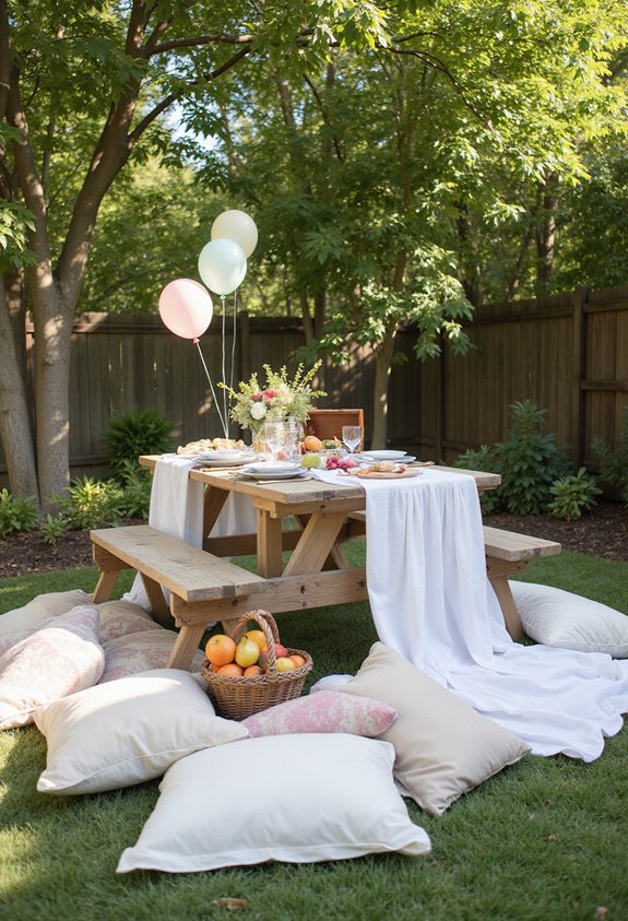 playlist de baby shower en plein air détendue