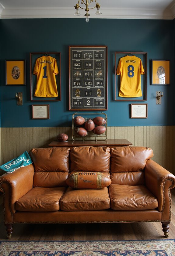 palette d'équipe de sport rétro