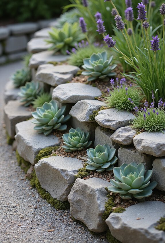 mur de pierre rugueux