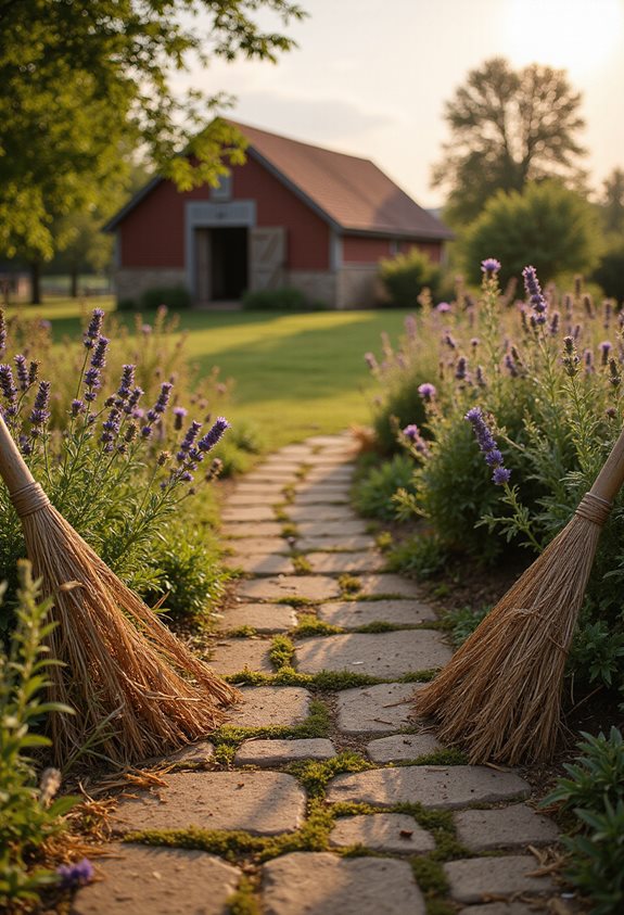 clac de jardin rustique râteau