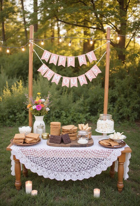 bar à s'mores pour les invités