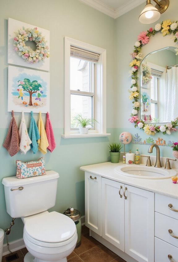 idées de décoration de salle de bain saisonnières