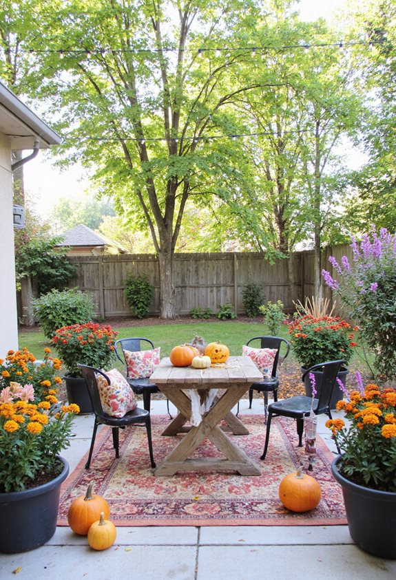 idées de décoration de patio saisonnières
