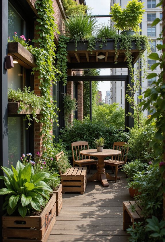 technologie de jardinage intelligent sur balcon