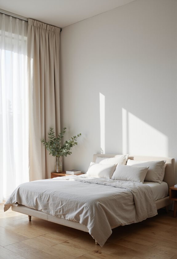 ambence douce de mur en lin