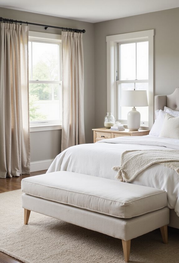 banc à planche à pied blanc doux