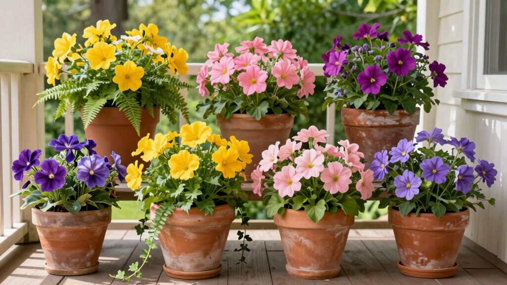 idées de pots floraux de printemps