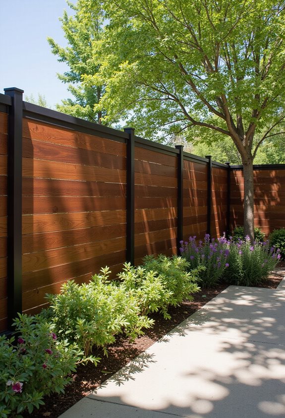 clôture composite élégante et durable