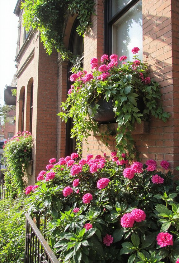 idées de jardinières suspendues