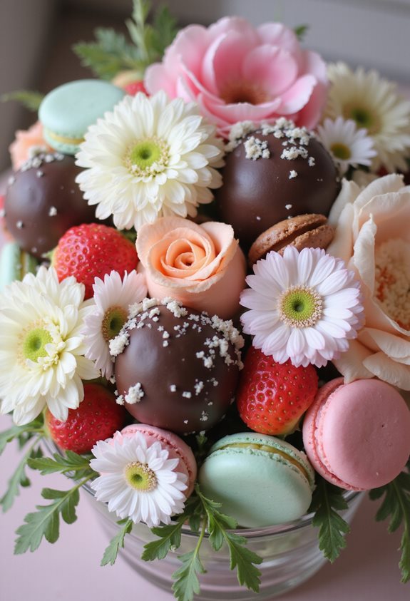 délices de centre de table sucrés