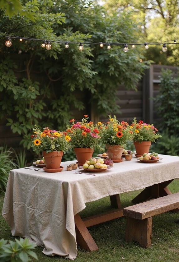 pots en terracotta pour décorations