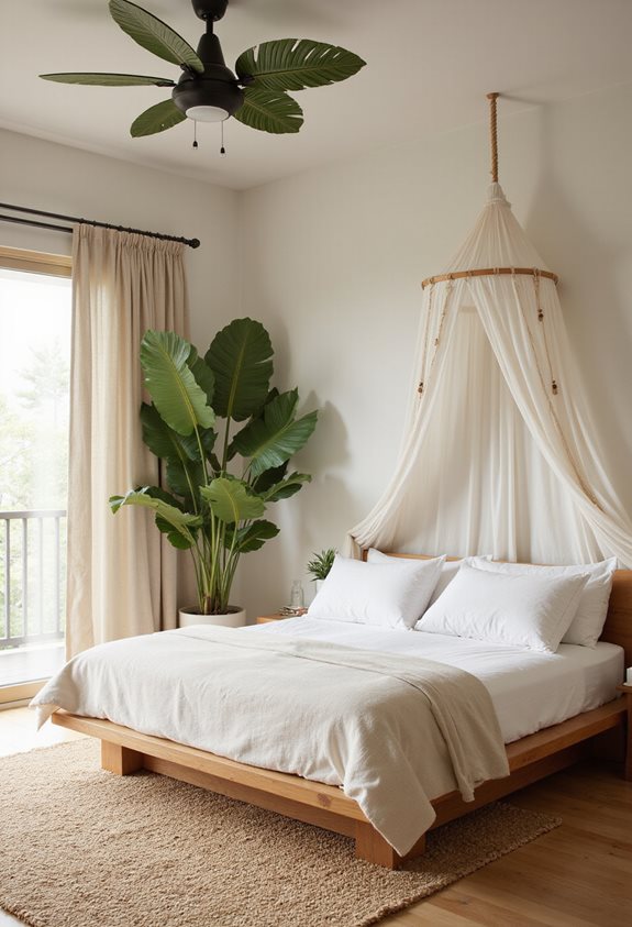 ventil à plafond en forme de feuille tropicale