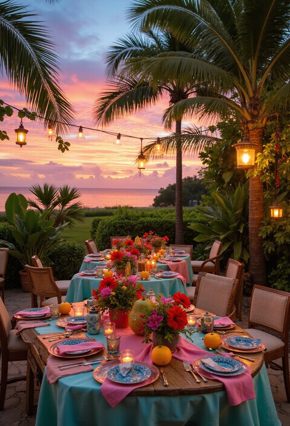 vibes de célébration luau tropical