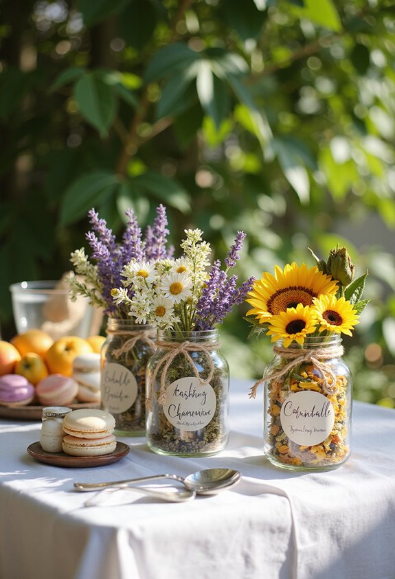 faveurs botaniques d'été uniques