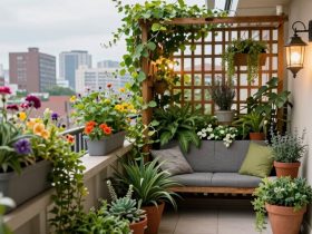 idées de jardin urbain sur balcon