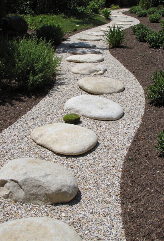 tailles de pierre variées