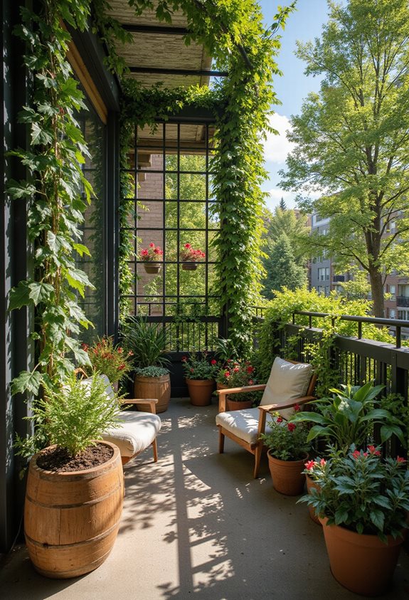 idées de jardin vertical sur balcon