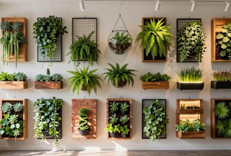 desig de jardin vertical économisant de l'espace