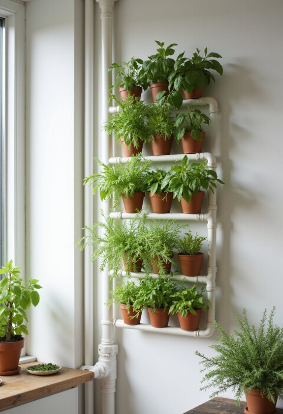jardin d'herbes vertical en PVC