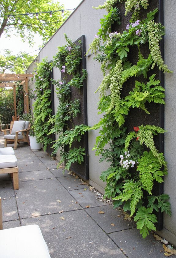 idées de jardin vertical mural