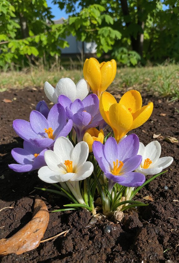 fleurs vibrantes du début du printemps