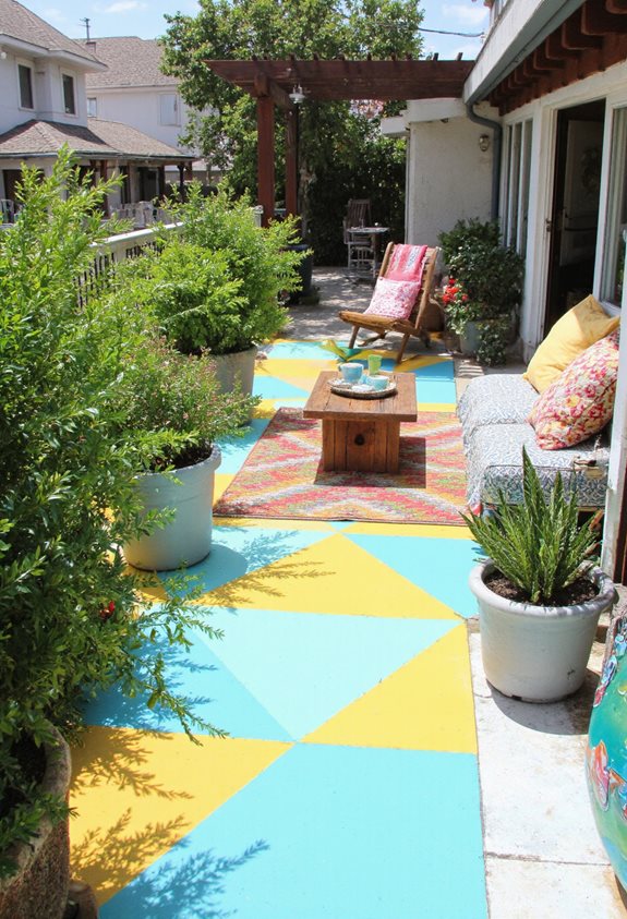 idées de peinture de patio vibrantes