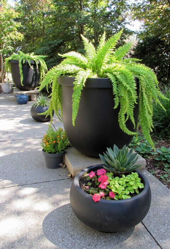 oasis de plantes vibrantes sur le patio